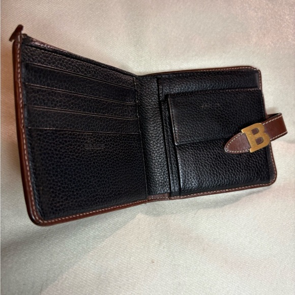 Bally Bifold Black and Brown Leather Wallet. Callout! - Picture 7 of 11